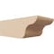 Ekena Millwork 6in. W x 4in. H x 12in. L Carmel Woodgrain TimberThane Rafter Tail, Primed Tan RFTUR06X04X12CARRCPR - alternate 1